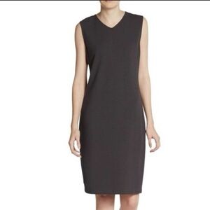 Vince High V-neck sleeveless shift dress